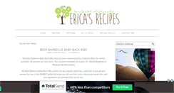 Desktop Screenshot of ericasrecipes.com